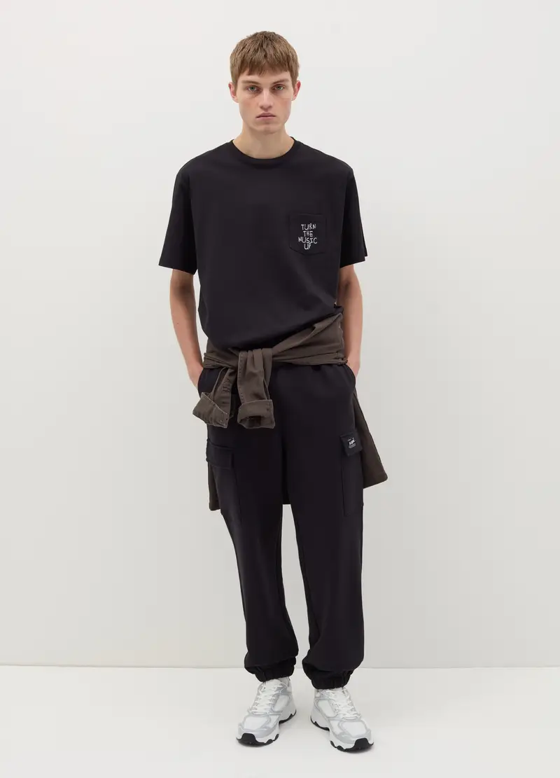 OVS, Joggers Cargo Con Profili Elasticati, Uomo, Nero, Taglia: XS