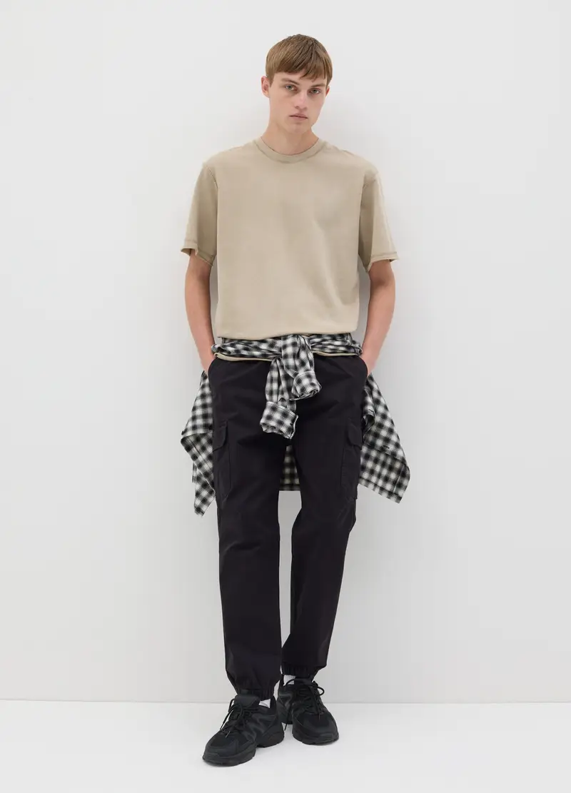 OVS, Joggers Cargo Neri Con Coulisse, Uomo, Nero, Taglia: XS