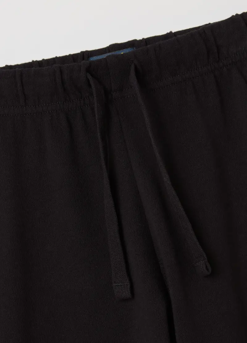 Joggers Con Coulisse E Profili Elasticati, Bambino, Nero miniatura 3