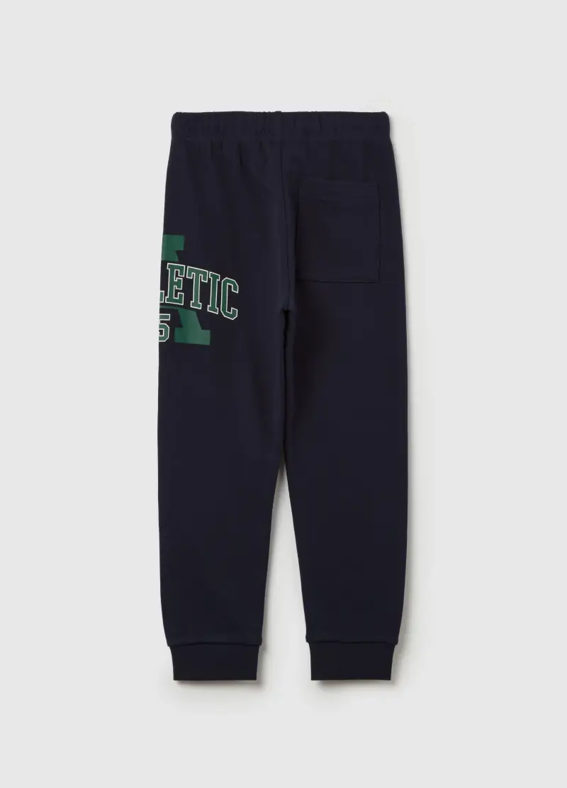 Joggers Con Coulisse E Stampa "athletic 25", Bambino, Blu miniatura 2