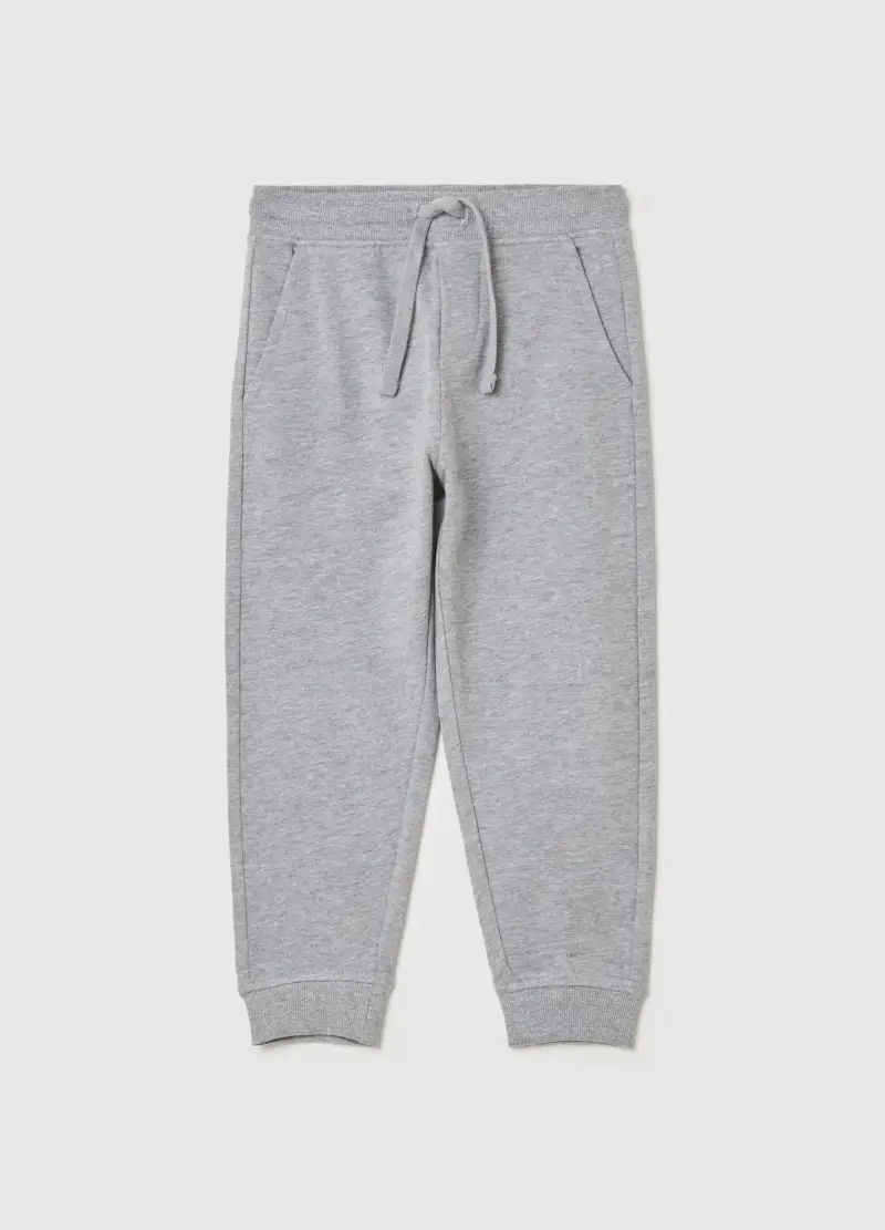 Ovs Joggers Bambino Grigio in Puro Cotone