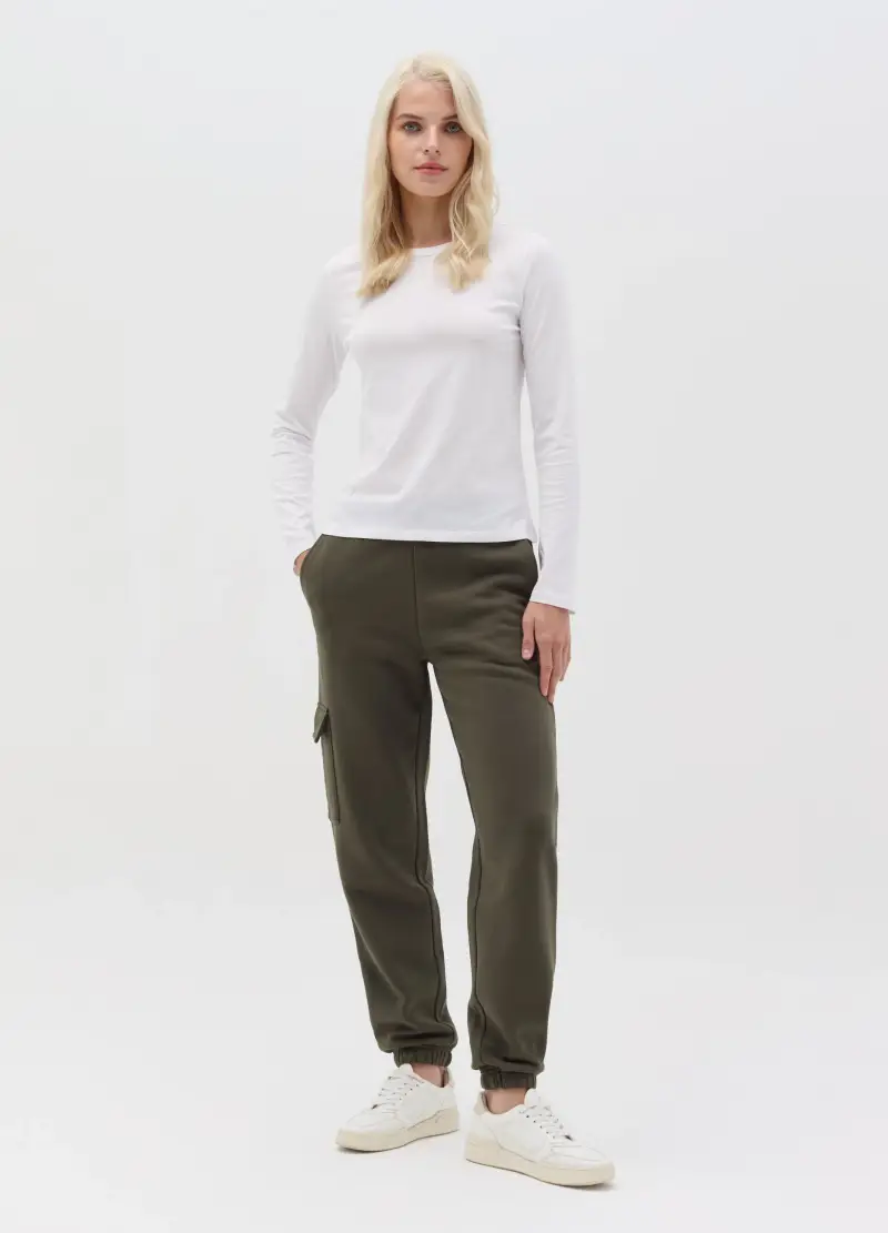 Joggers Essential Cargo, Donna, Verde