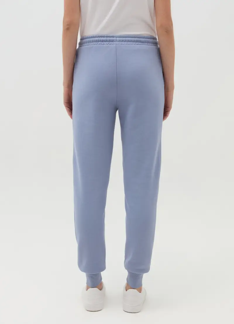 Joggers Essential In Felpa Con Coulisse, Donna, Blu miniatura 3