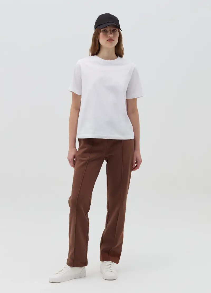 Joggers Essential Straight Fit, Donna, Marrone