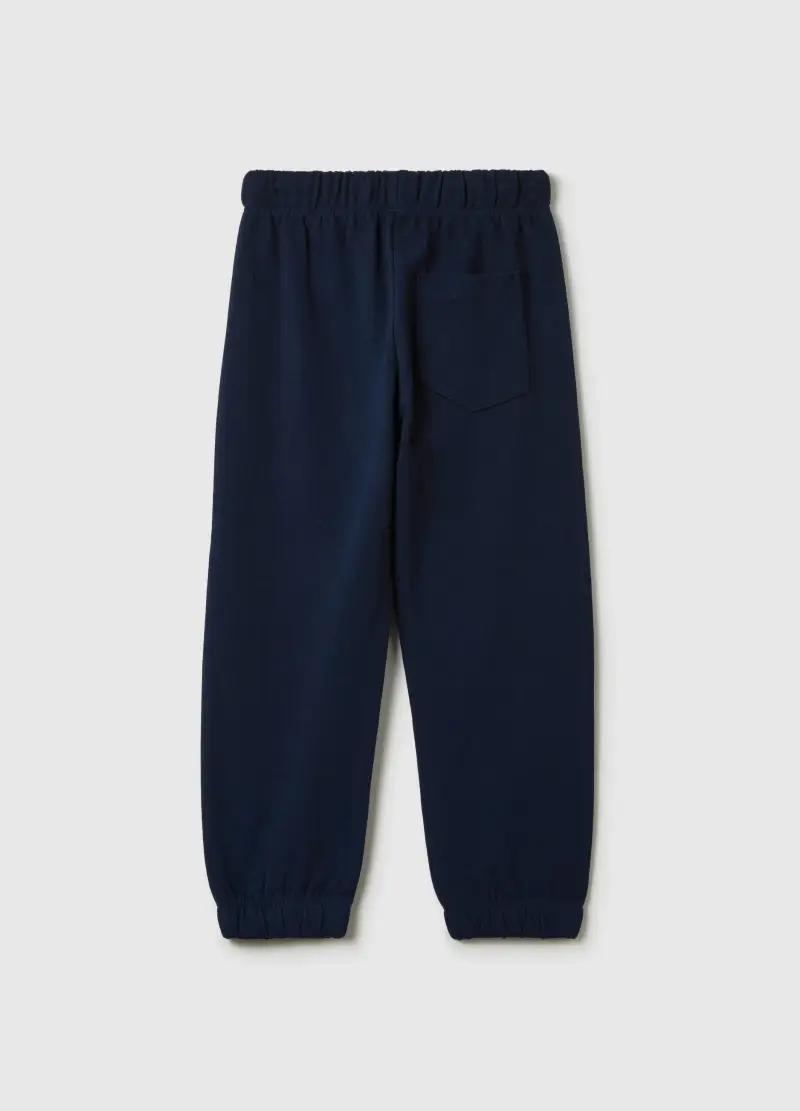 Joggers In Felpa Con Coulisse, Bambino, Blu miniatura 2