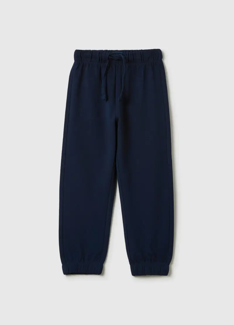Joggers In Felpa Con Coulisse, Bambino, Blu