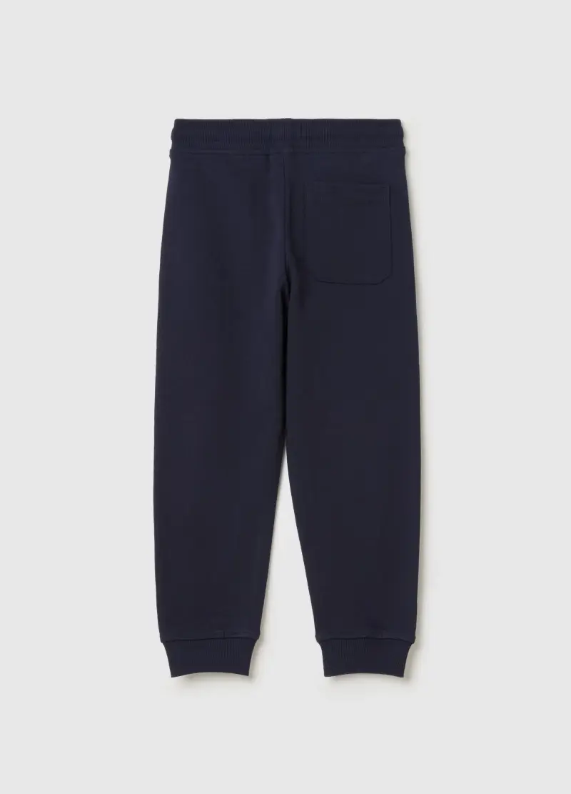Joggers In Felpa Con Coulisse, Bambino, Blu miniatura 2