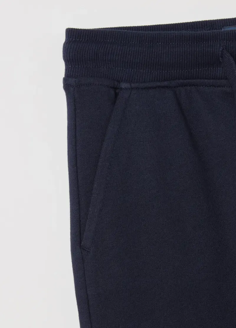 Joggers In Felpa Con Coulisse, Bambino, Blu miniatura 3