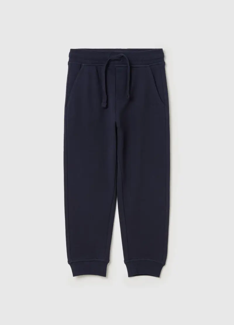 Joggers In Felpa Con Coulisse, Bambino, Blu