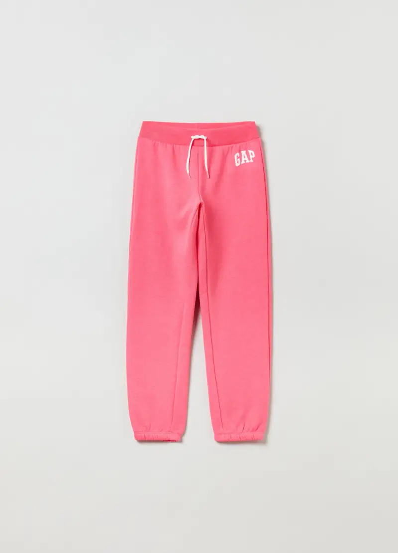 OVS, Joggers In Felpa Con Stampa Logo, Bambina, Rosa, Taglia: XS/99-114
