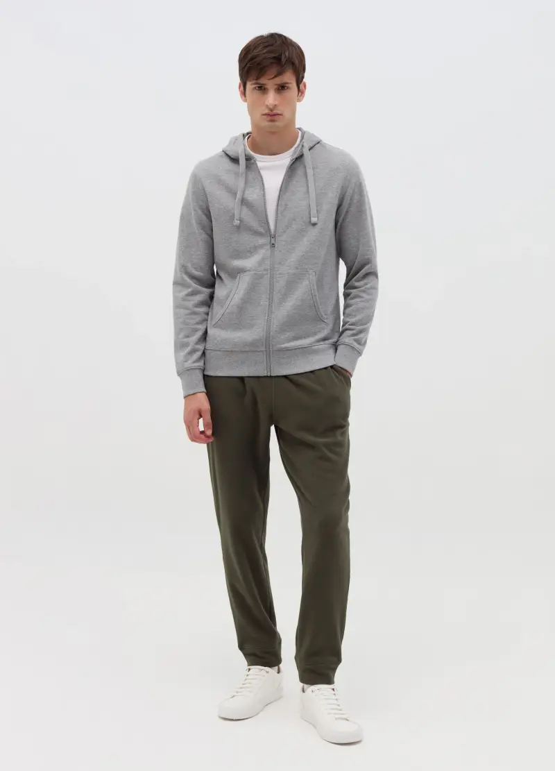 Joggers In Pile Con Coulisse, Uomo, Verde