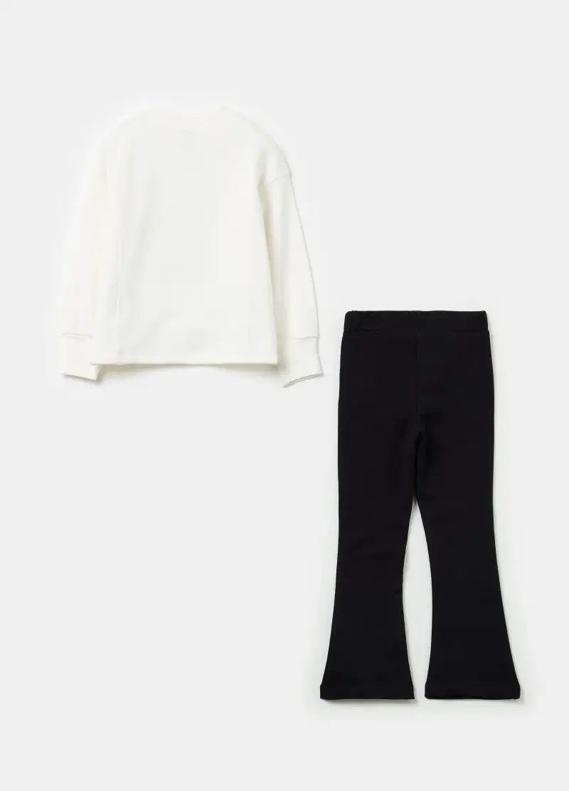 Jogging Set Con Strass E Stampa Stitch, Bambina, Multicolor miniatura 2