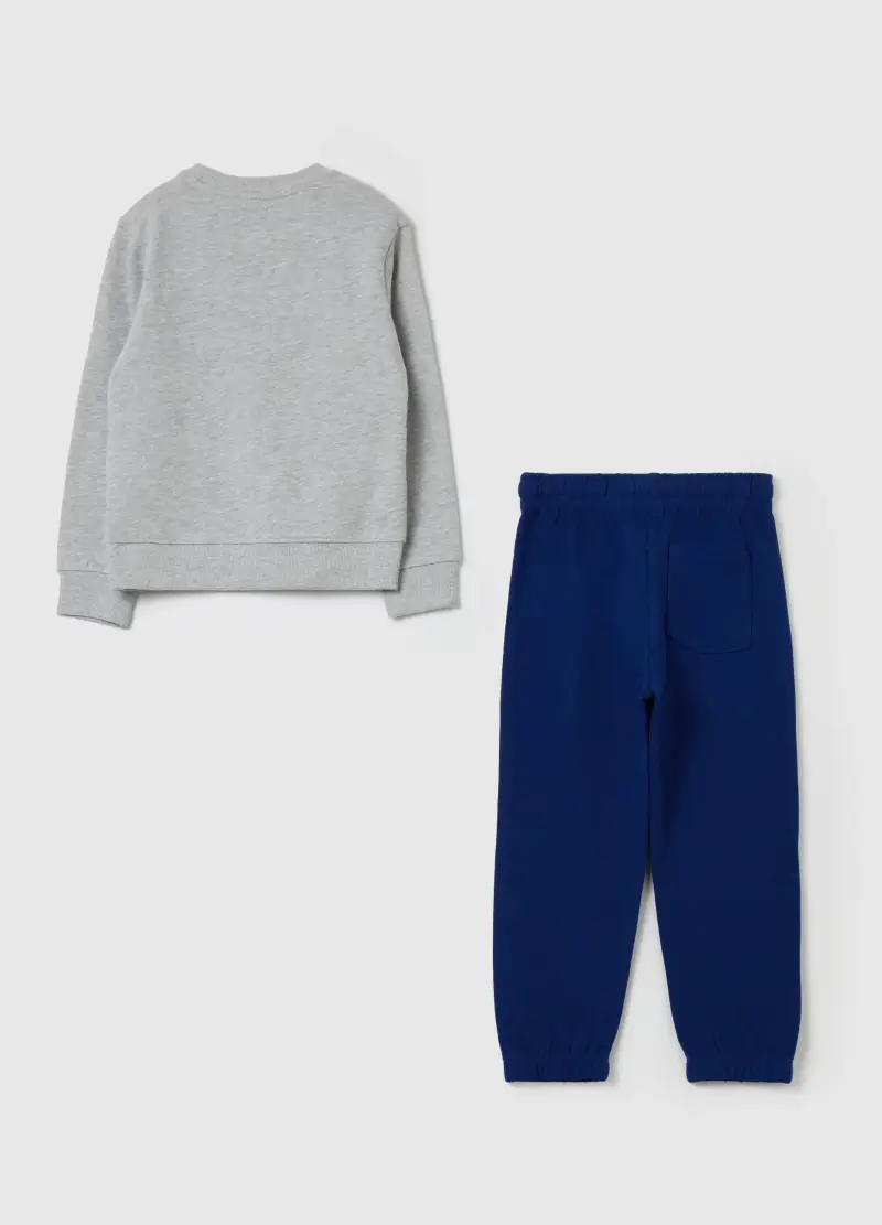 Jogging Set In French Terry Con Stampa, Bambino, Multicolor miniatura 2