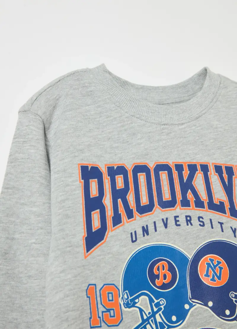 Jogging Set In French Terry Con Stampa, Bambino, Multicolor miniatura 3