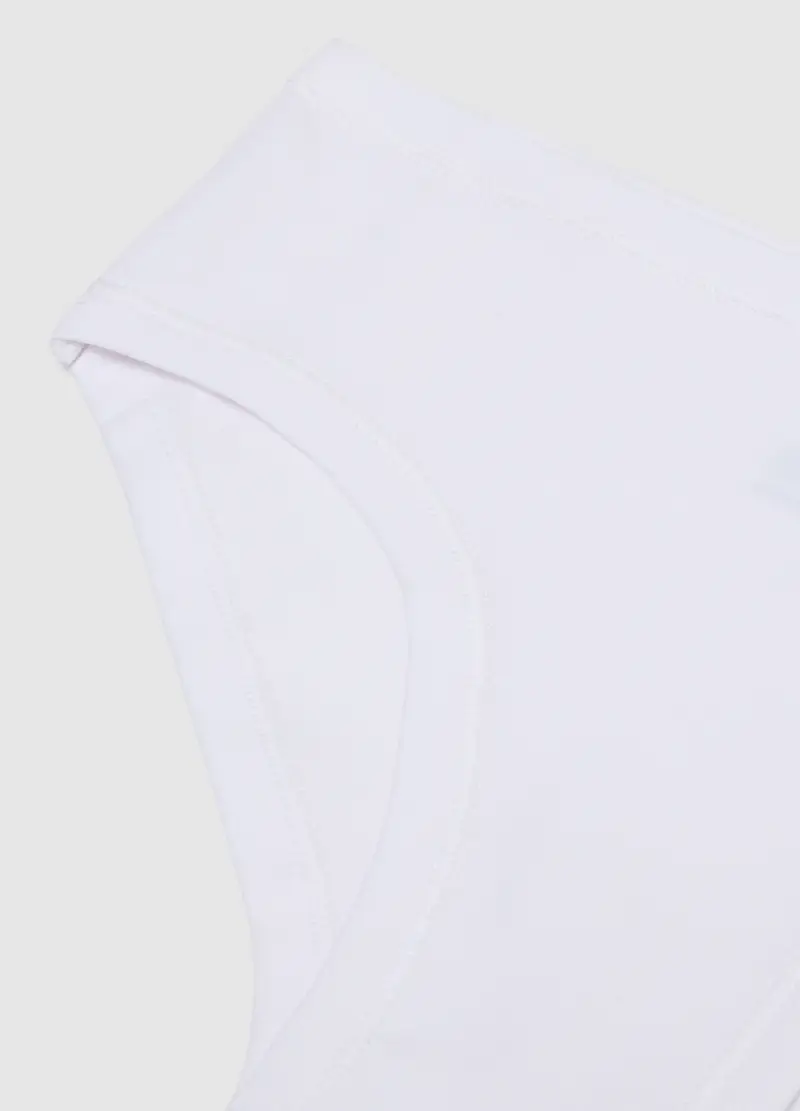 Baby Culotte Bianche Da Bambina In Cotone Elasticizzato Regular Fit, Unisex, Bianco miniatura 3