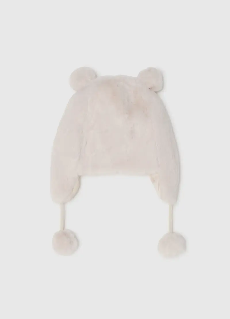 Berretto Beige Da Bambina, Beige miniatura 2