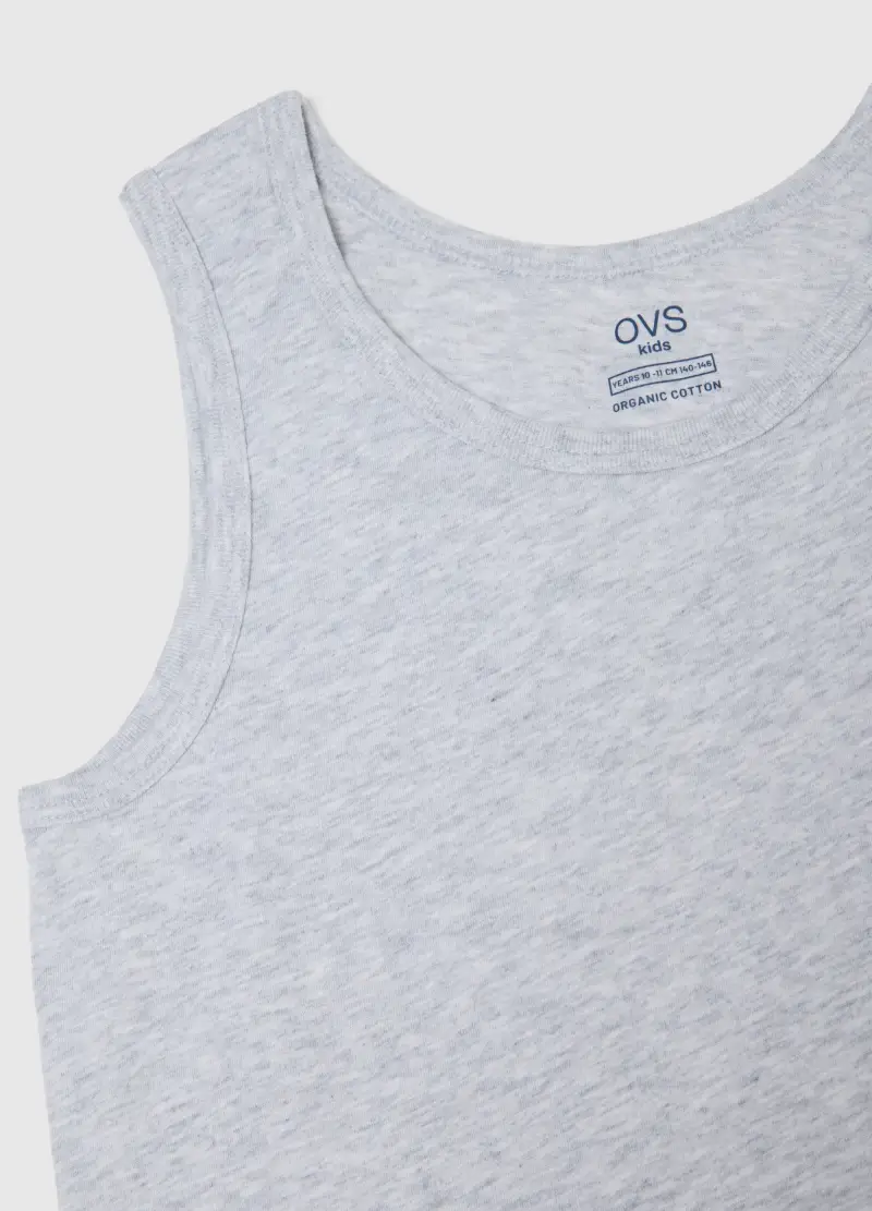 Bipack Canottiere In Puro Cotone Multicolor Da Ragazzo Regular Fit, Bambino, Multicolor miniatura 3