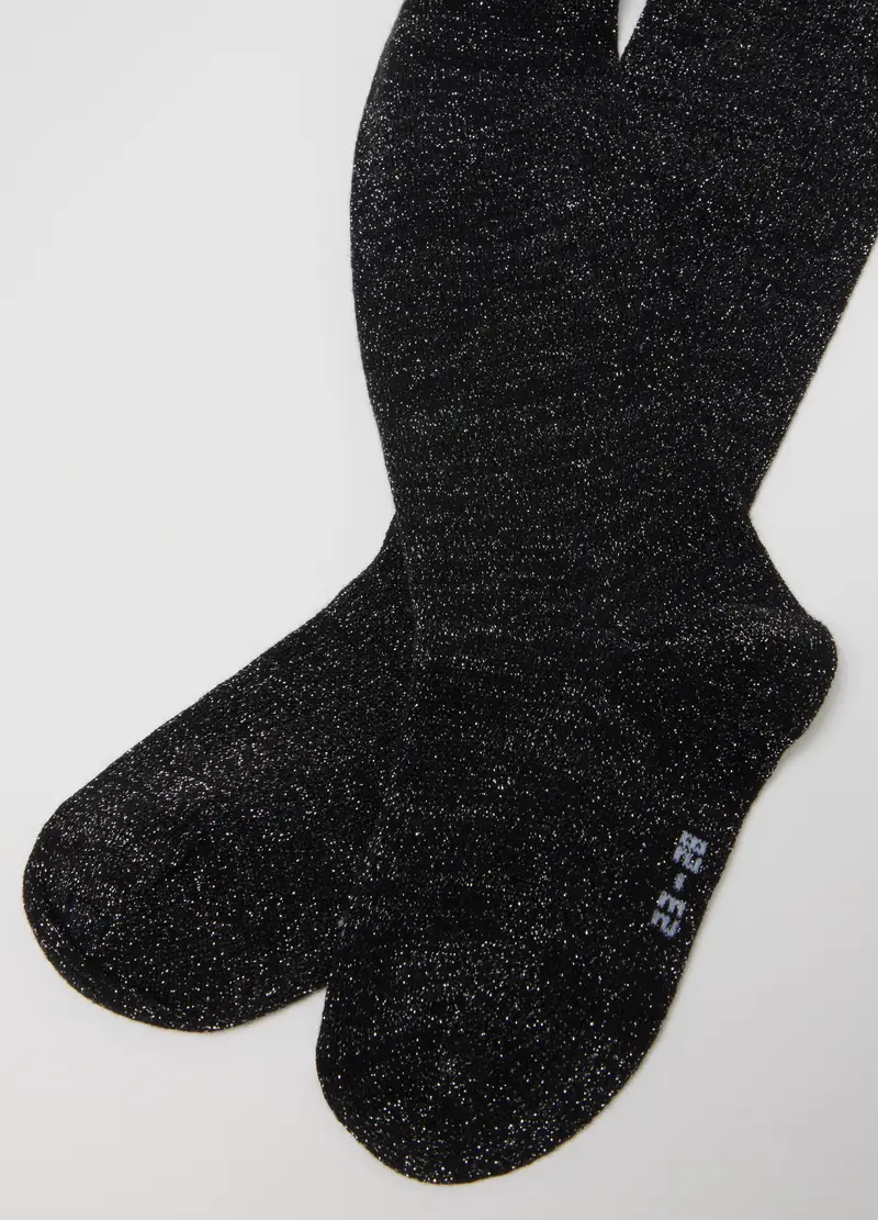 Bipack Di Calze Lunghe A Righe E Glitter, Bambina, Multicolor miniatura 3