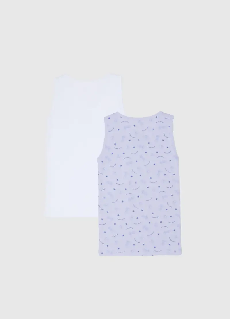 Bipack Di Canottiere Da Bambina In Puro Cotone Looney Tunes X Italia Team, Multicolor miniatura 2