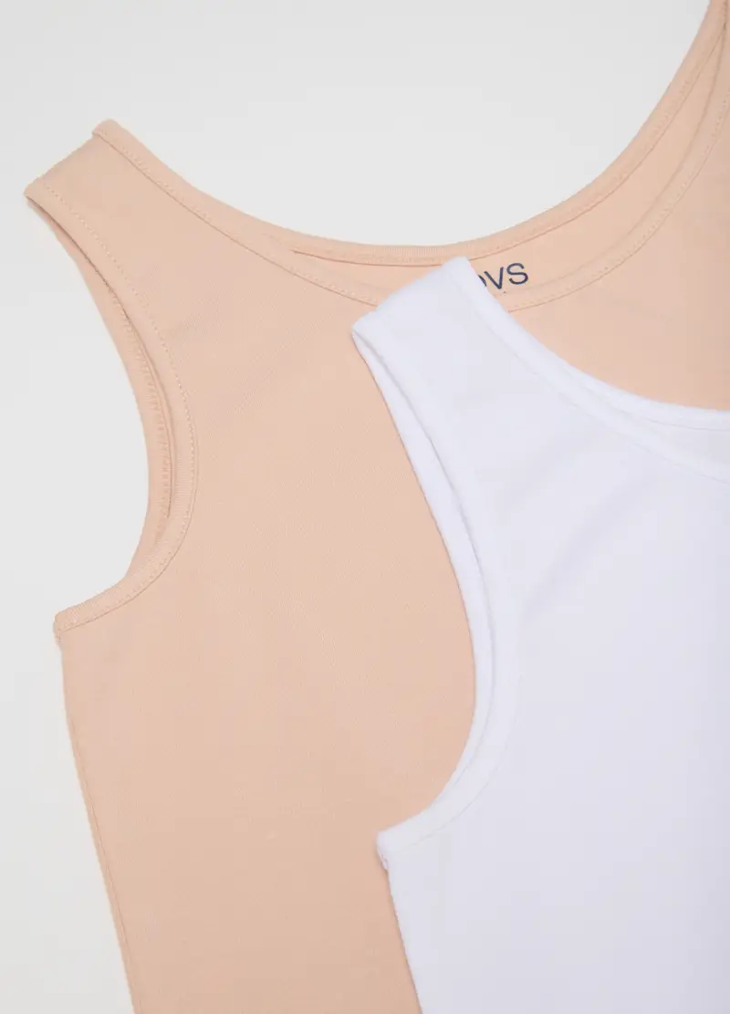 Bipack Di Canottiere Da Ragazza In Cotone Multicolor Regular Fit, Bambina, Multicolor miniatura 3