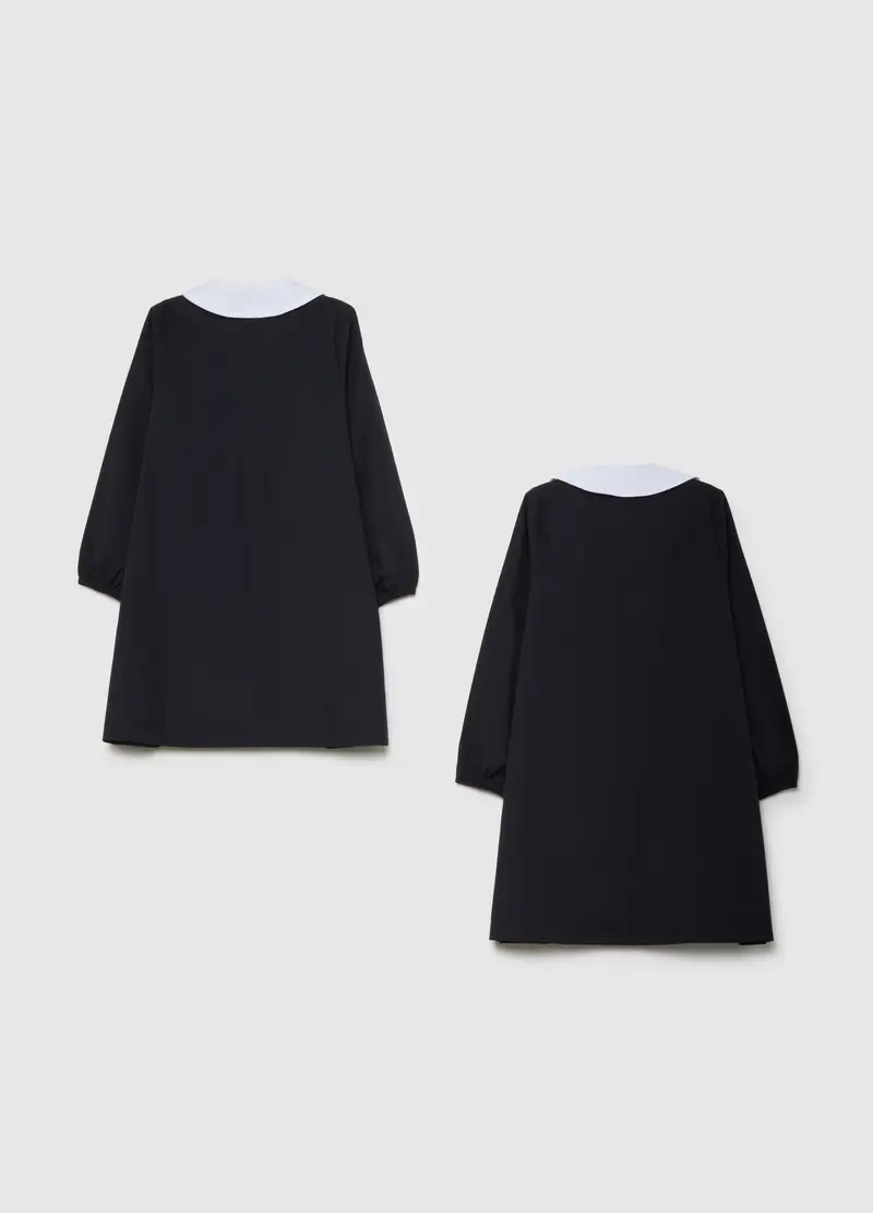 Bipack Grembiuli Scolastici Da Bambina In Misto Cotone Con Colletto, Multicolor miniatura 2