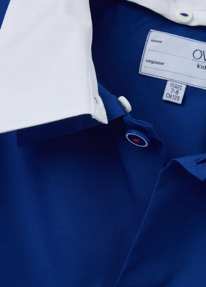 Bipack Grembiuli Scolastici Da Bambino In Misto Cotone Con Bottoni, Multicolor miniatura 3