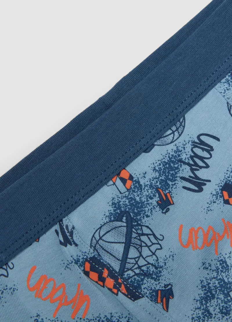 Boxer In Cotone Elasticizzato Multicolor Da Ragazzo Regular Fit, Bambino, Multicolor miniatura 3