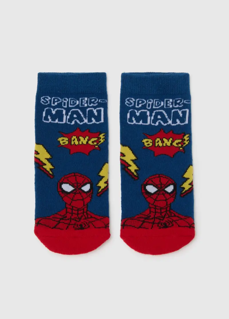 Calzini Antiscivolo Da Bambino In Misto Cotone Multicolor, Multicolor