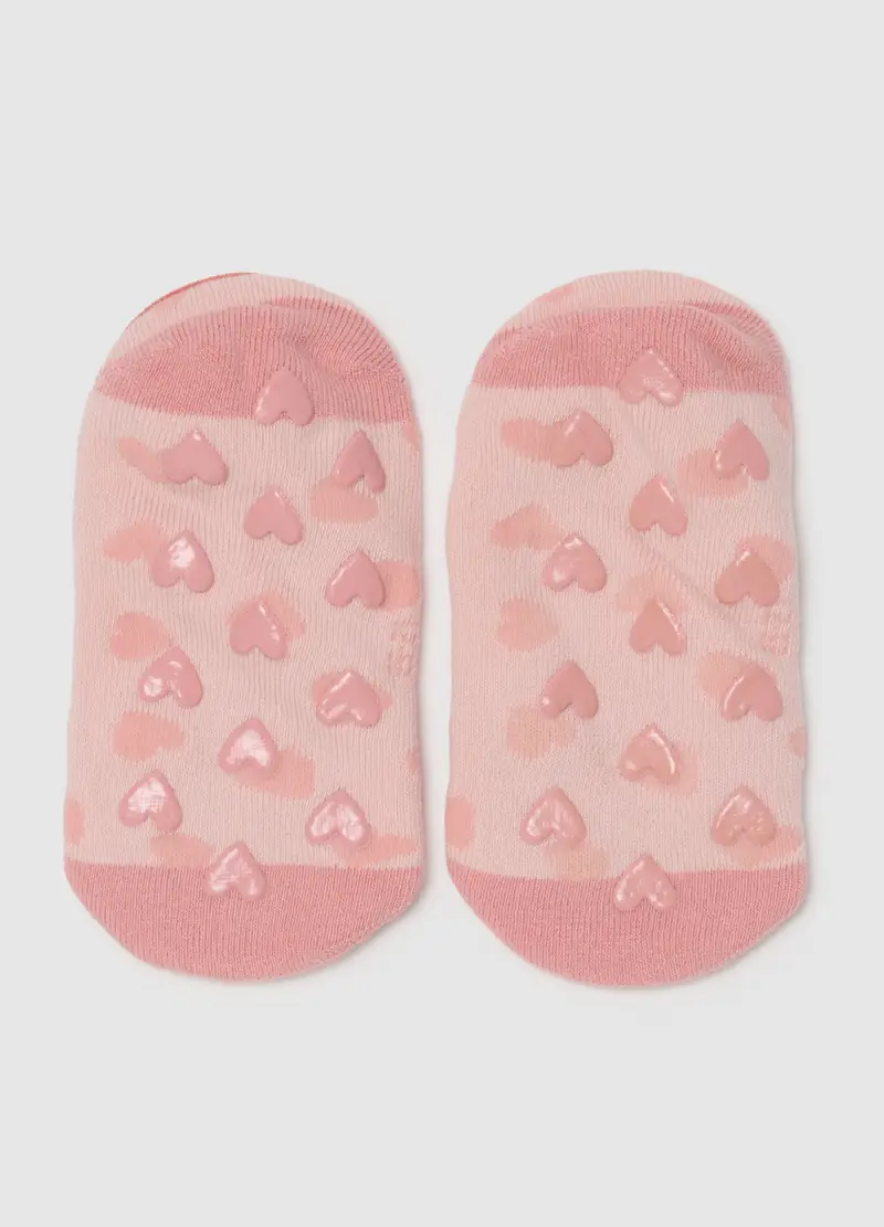 Calzini Rosa Antiscivolo Per Bambina, Rosa miniatura 3