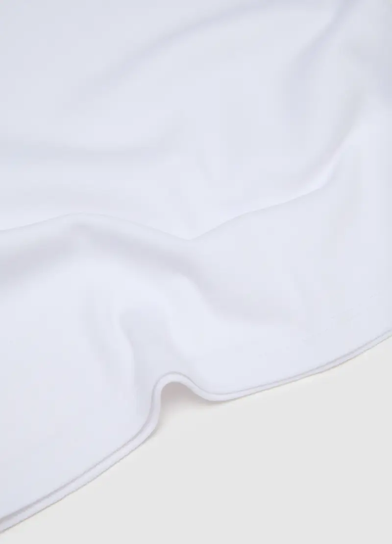 Canottiera Da Bambino In Puro Cotone Bianca Regular Fit, Bianco miniatura 3