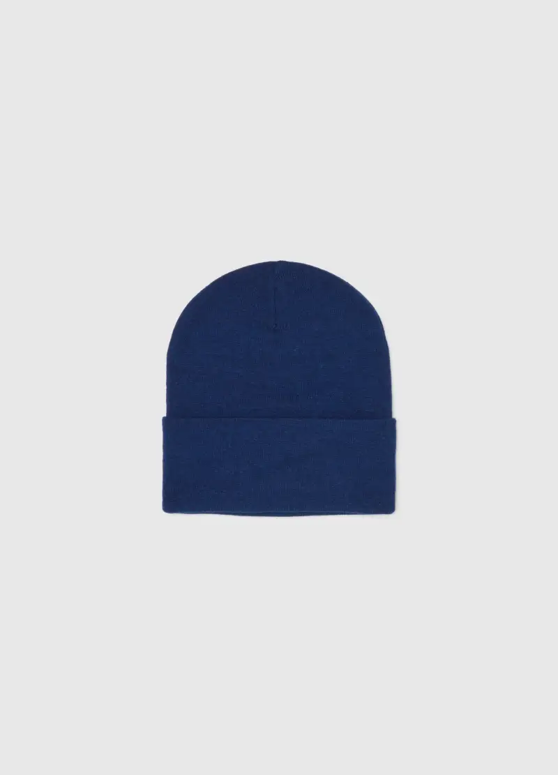 Cappello Blu Da Bambino In Maglia, Blu miniatura 2