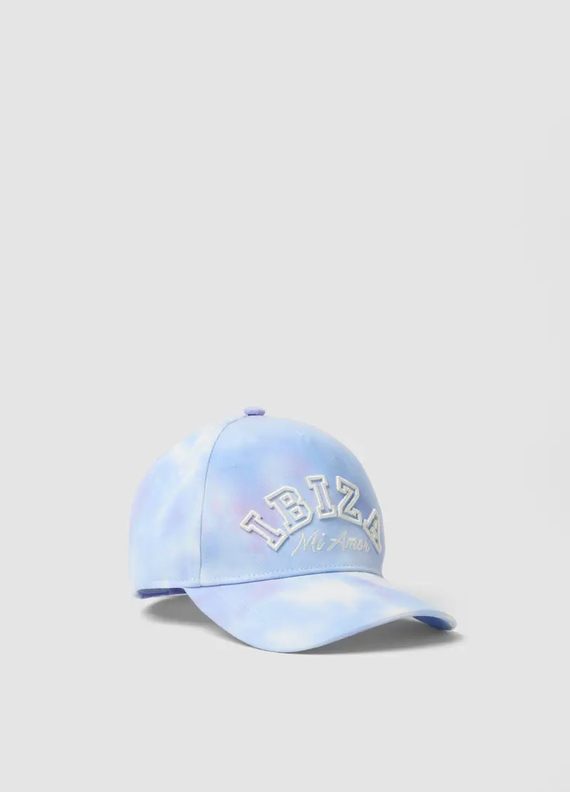 Cappello Da Baseball In Puro Cotone Multicolor Da Bambina, Multicolor