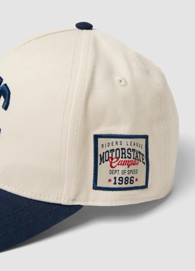 Cappello Da Baseball In Puro Cotone Multicolor Da Bambino Con Ricamo, Multicolor miniatura 3