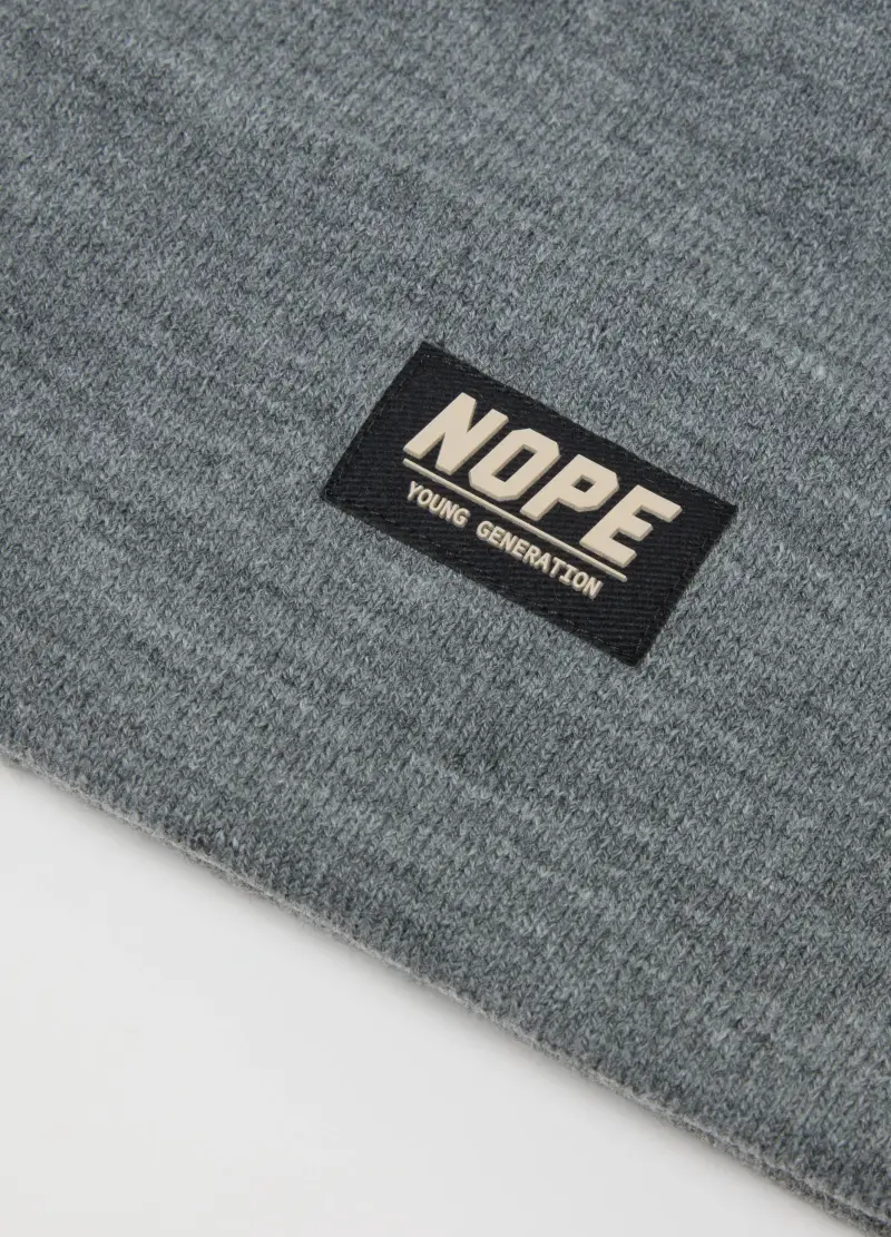 Cappello Grigio Da Bambino In Maglia, Grigio miniatura 3