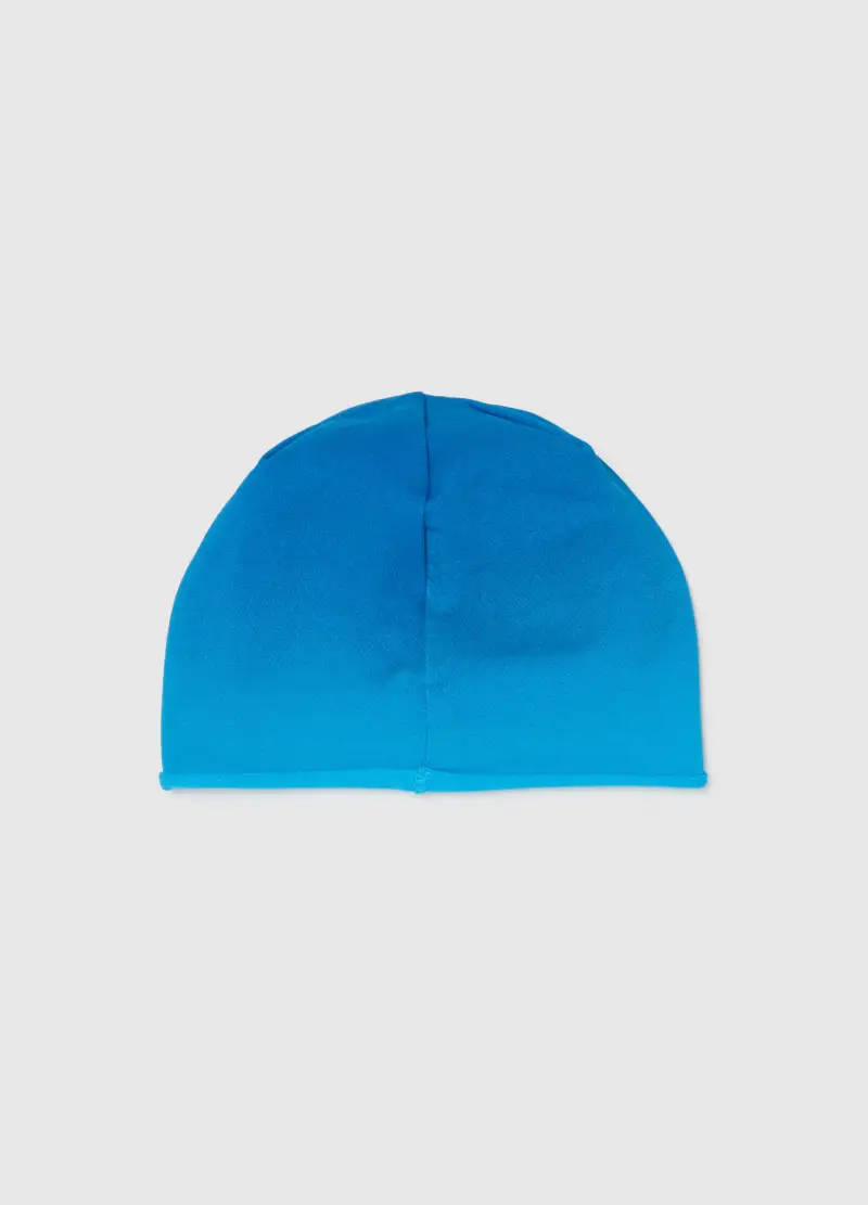 Cappello In Cotone Elasticizzato Azzurro Da Bambino, Azzurro miniatura 2
