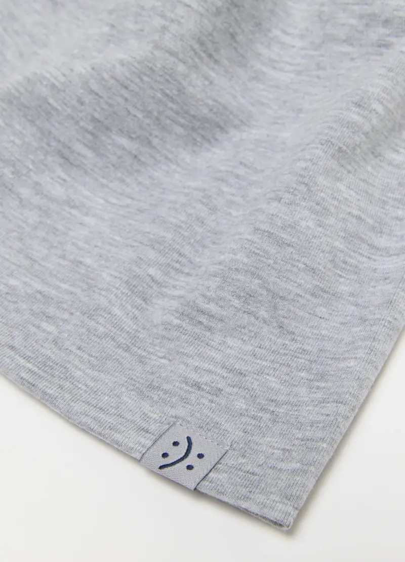 Cappello In Cotone Elasticizzato Grigio Da Bambino Vestibilità Comoda, Grigio miniatura 2