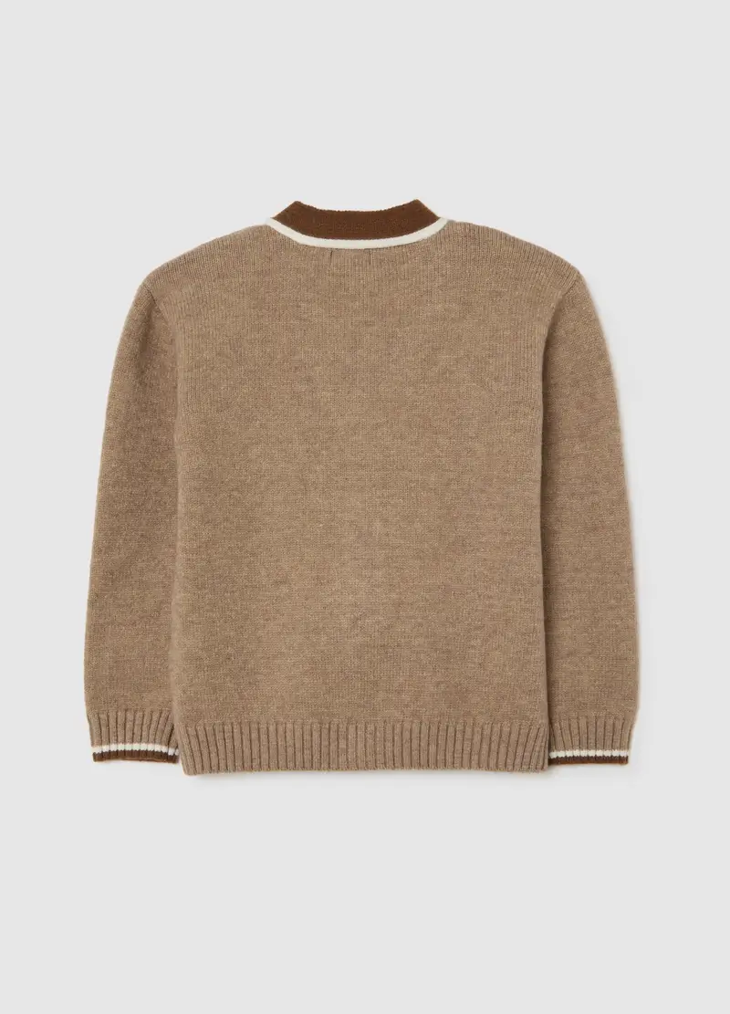 OVS KIDS Cardigan Bambino Marrone 4307294 miniatura 2