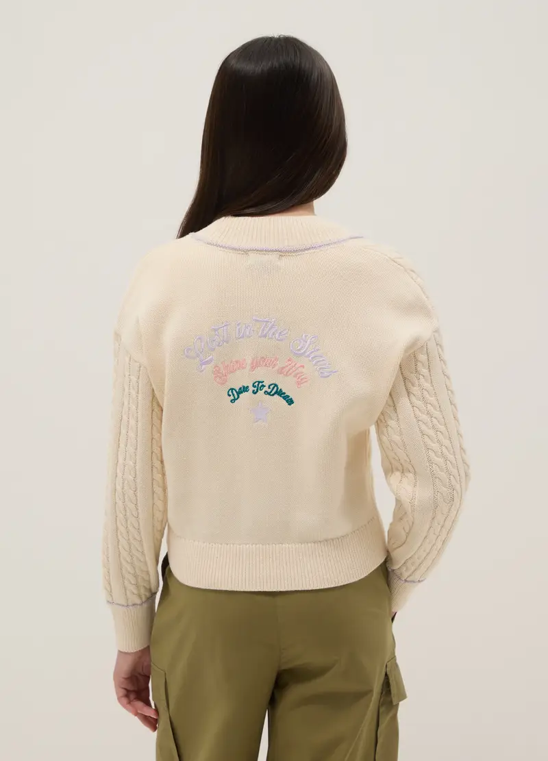 OVS KIDS Cardigan Ragazza Beige 4330002 miniatura 2