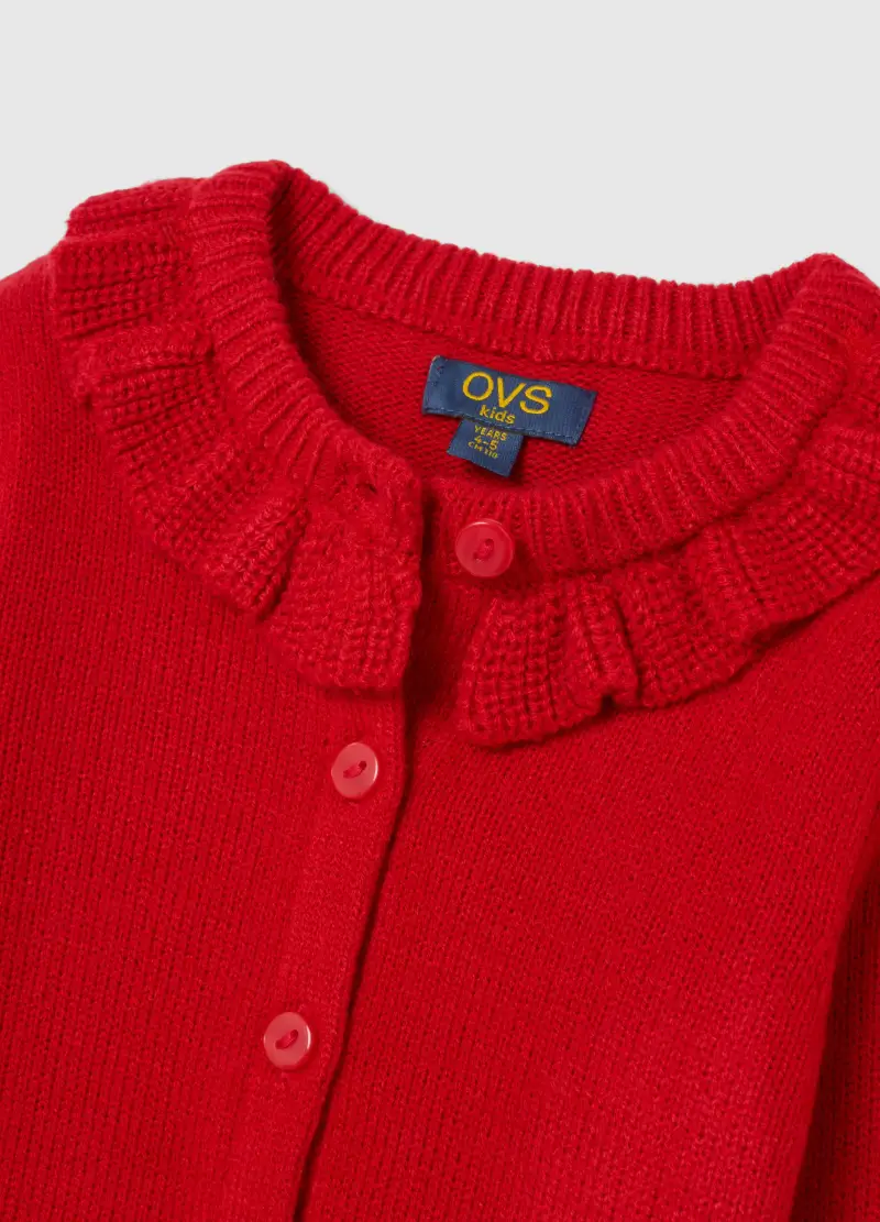 OVS KIDS Cardigan Bambina Rosso 4133623 miniatura 3