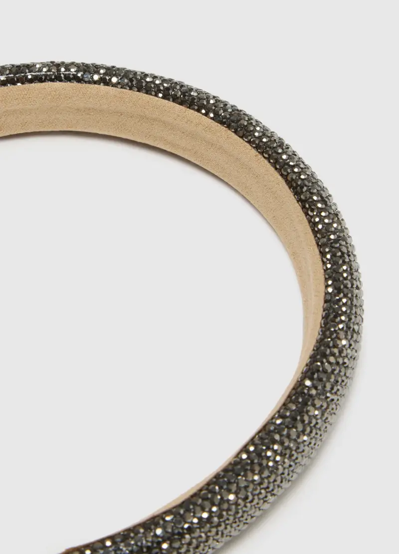 Cerchietto Nero Con Glitter, Bambina, Nero miniatura 2