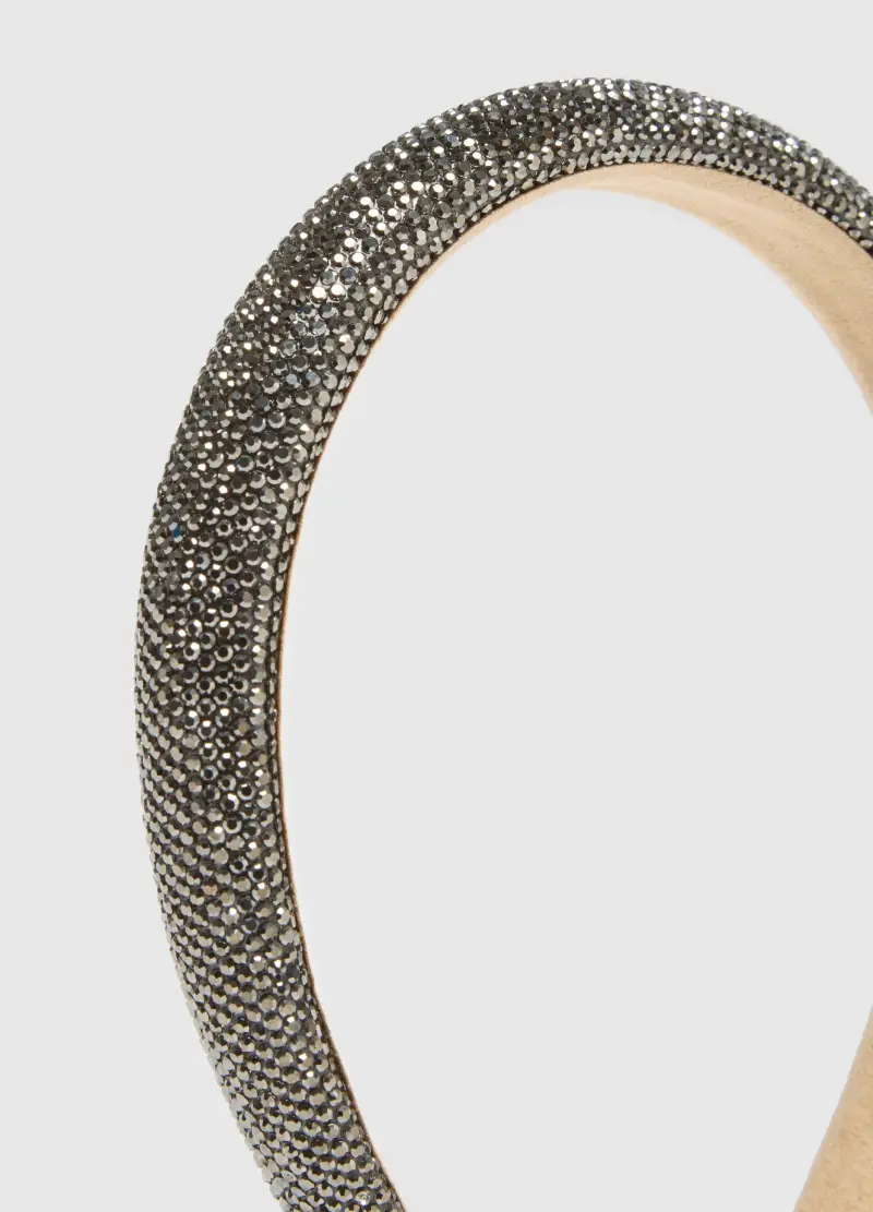 Cerchietto Nero Con Glitter, Bambina, Nero miniatura 3