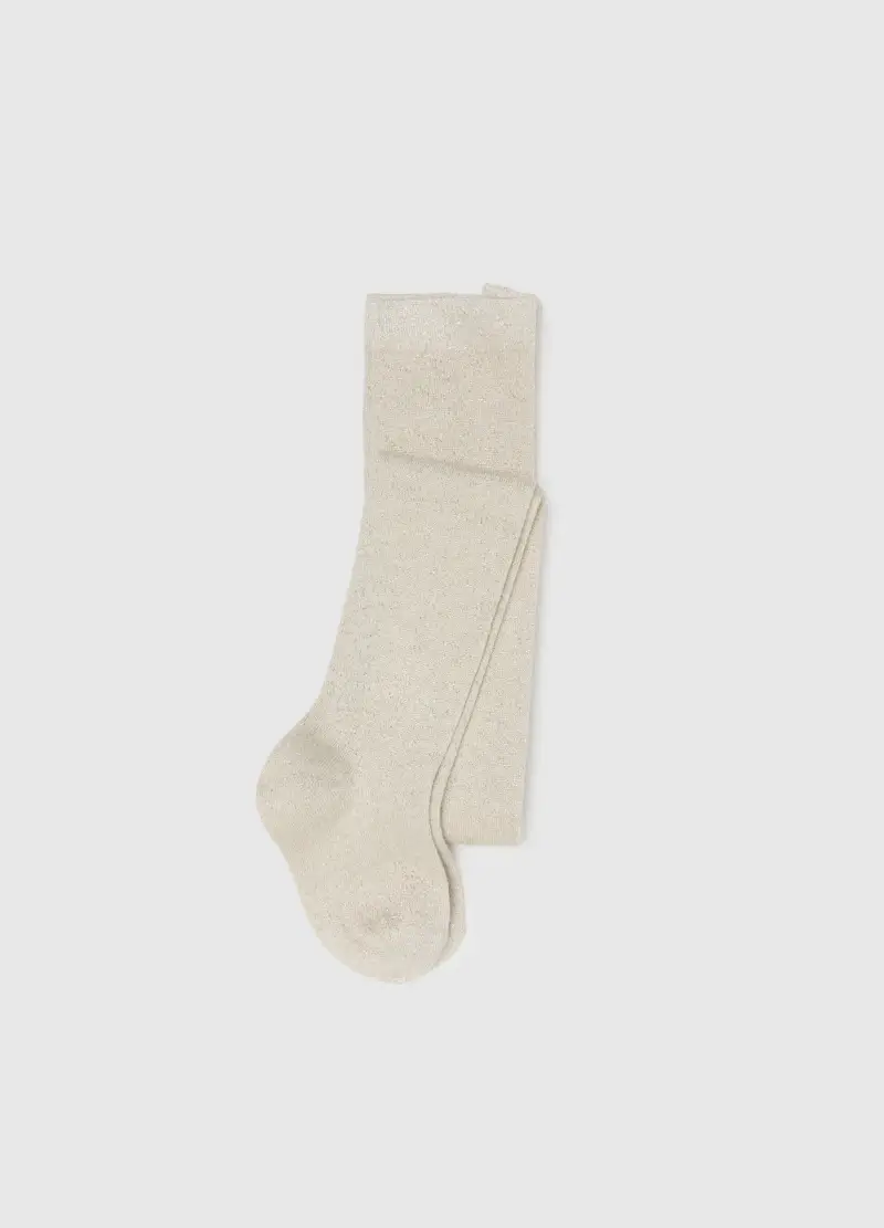 Collant Beige Bambina, Beige