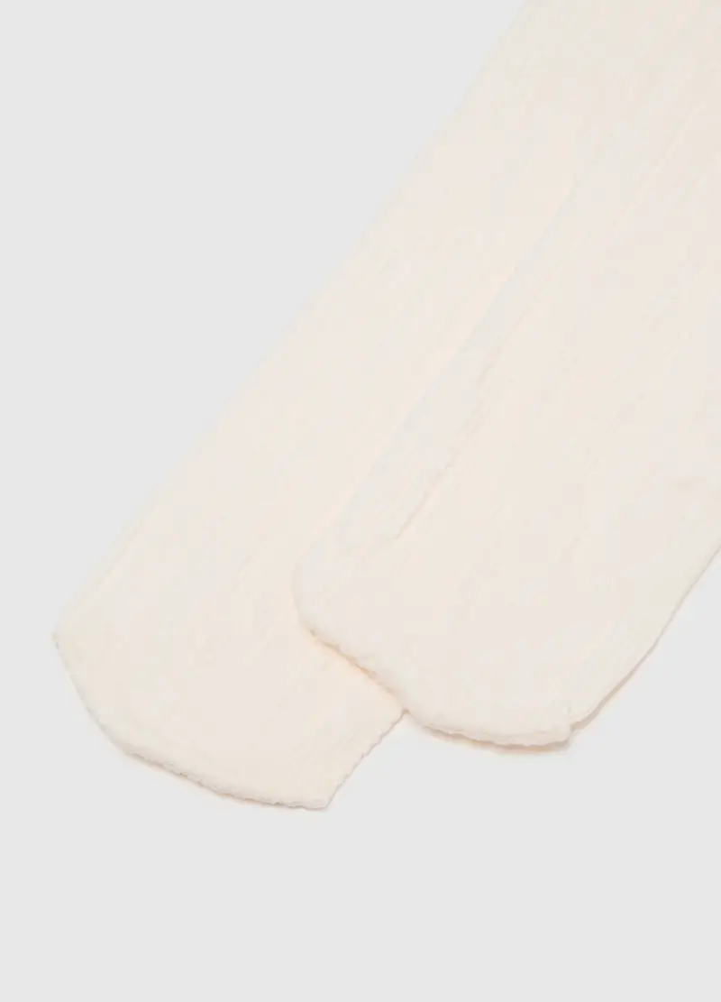 Collant Da Bambina Bianchi, Bianco miniatura 2