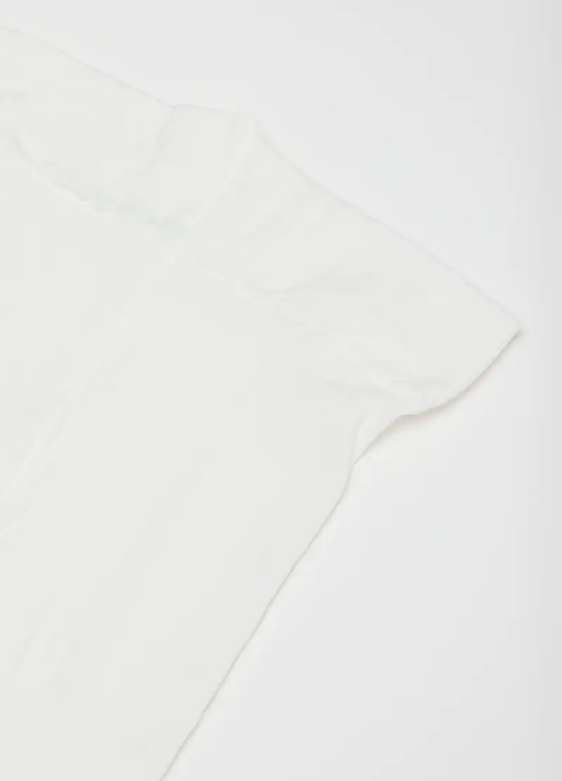 Collant Da Bambina Bianchi, Bianco miniatura 3