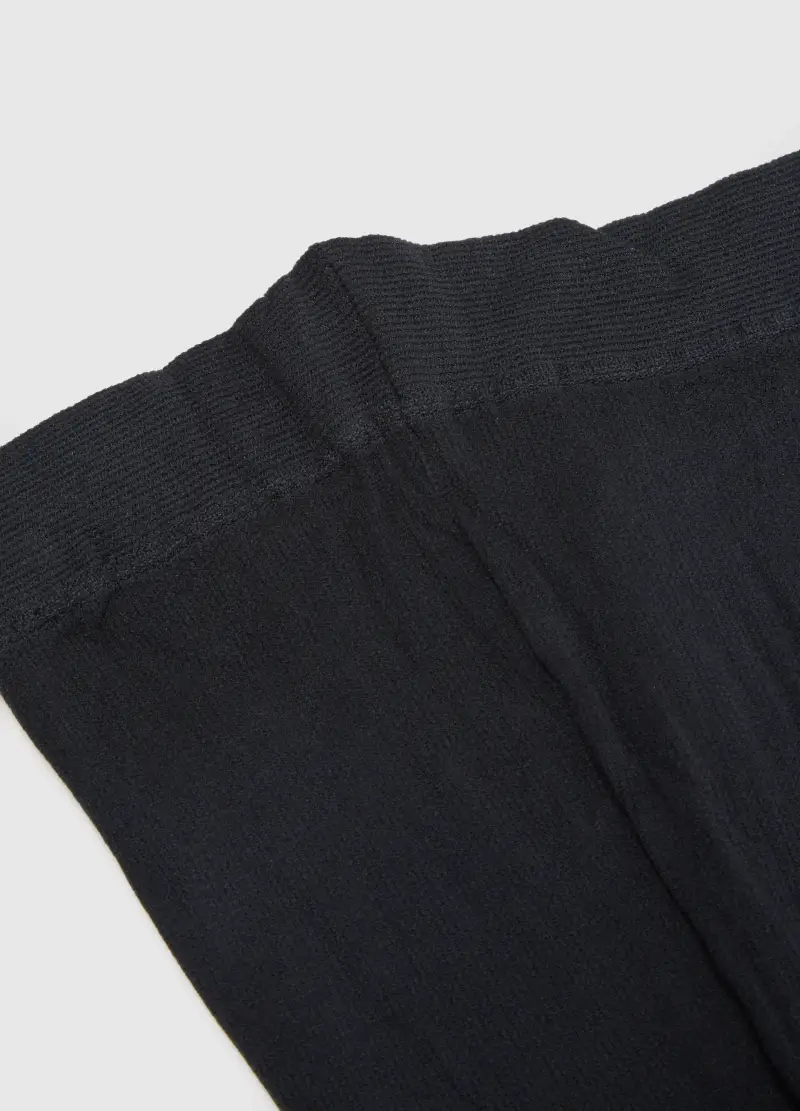 Collant Da Bambine In Tessuto Elasticizzato Nero, Bambina, Nero miniatura 3