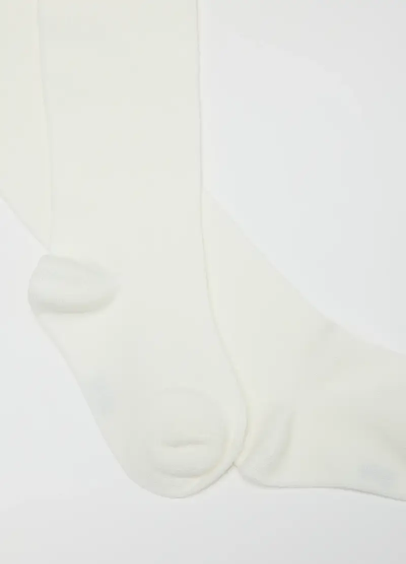 Collant Da Ragazza Bianchi Elasticizzati, Bambina, Bianco miniatura 2