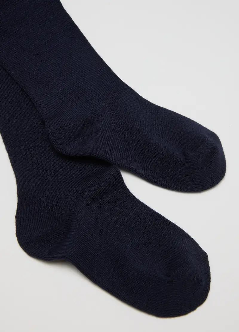 Collant Da Ragazza Blu Elasticizzato, Bambina, Blu miniatura 2