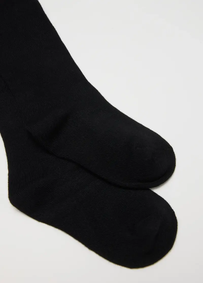 Collant Da Ragazza Neri Elasticizzati, Bambina, Nero miniatura 2