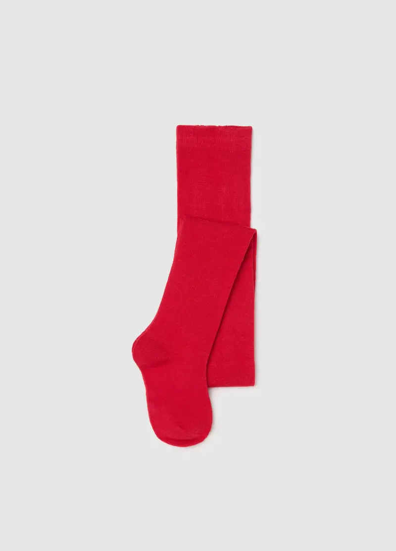 Collant Da Ragazza Rossi Elasticizzato, Bambina, Rosso