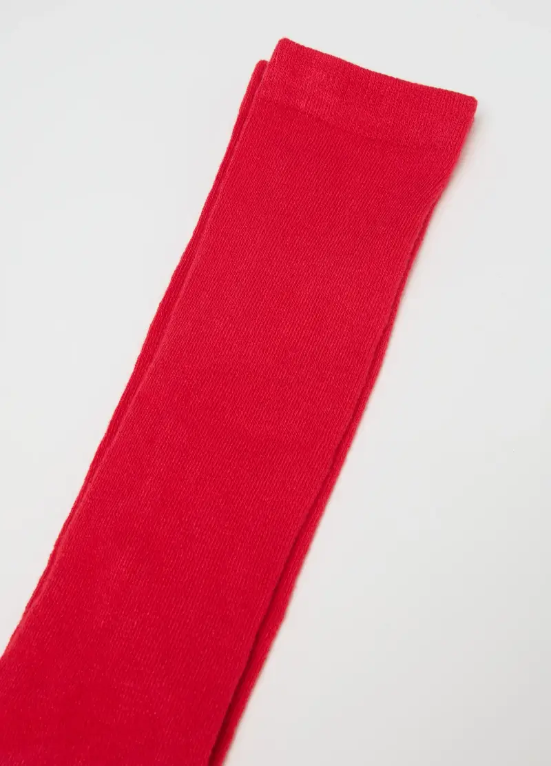 Collant Da Ragazza Rossi Elasticizzato, Bambina, Rosso miniatura 3